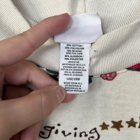 Holiday Time Vintage Christmas Long Sleeve Crew Neck Women's 14W/16W Reindeer - Picture 3 of 6